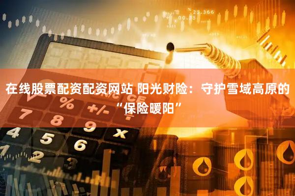 在线股票配资配资网站 阳光财险：守护雪域高原的“保险暖阳”